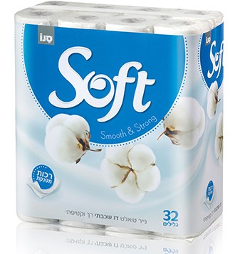 SANO PAPER (TOILET) SOFT SILK WHITE 2 straturi 32 role/bax